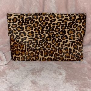 Ann Taylor Leopard Clutch